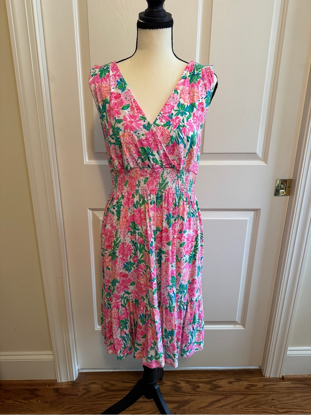 Lilly Pulitzer Vivette dress That's What I Heard pattern size L